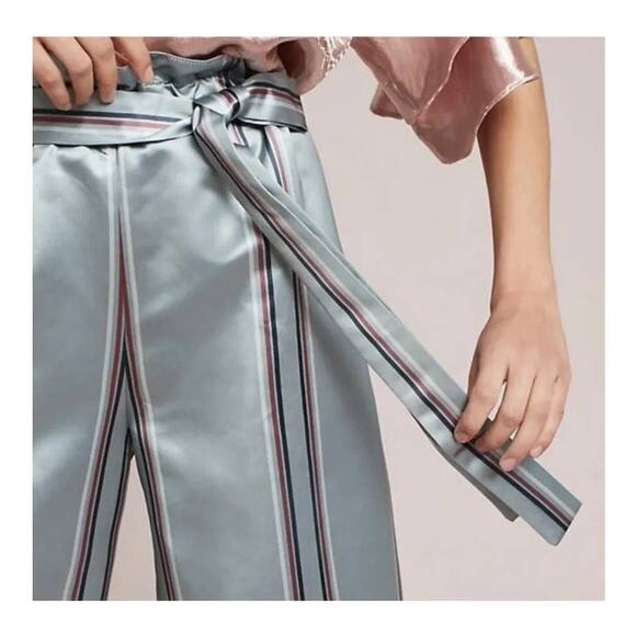 NWT Hemant & Nandita Striped Wide Leg Pants Mint Size XS - Picture 8 of 13